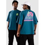 The Dudes Unathletic Club Back Classic Oversize He T-shirt deep peacock | Shoptok.si