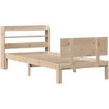  Okvir kreveta s uzglavljem 90 x 200 cm od masivne borovine | shoptok.hr