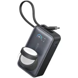 Anker MagOn Powerbank 10000 mAh, 35W z vgrajenim kablom in brezžičnim polnjenjem Apple Watch