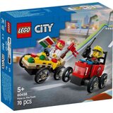 Lego city pizza vs fire truck race car pack ( LE60458 )