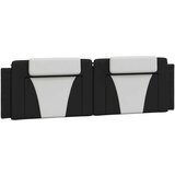  Krevet s madracem crno-bijeli 180 x 200 cm od umjetne kože | shoptok.hr