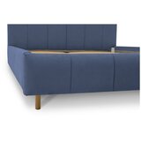 Scandic Modra oblazinjena zakonska postelja s prostorom za shranjevanje z letvenim dnom 160x200 cm Zee – | Shoptok.si