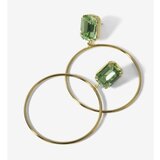 Victoria Cruz helena peridot gold minduše sa swarovski kristalom ( a4337-14dt ) Cene