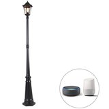 QAZQA Pametna zunanja svetilka črna 200 cm IP44 vključno z Wifi ST64 - Havana Cene