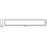 Osram LED stropna svetilka Office Line Wrap (Do x &amp;Scaron; x V: 120 x 16,3 x 7,16 cm, Bela, Hladno bela) Slike