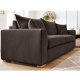 Bobochic Paris Rjava raztegljiva sedežna garnitura iz rebrastega žameta 225 cm Augustin – | Shoptok.si