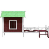  Kućica za pse boja kave 159 x 120 x 88,5 cm od masivne borovine | Eponuda.com