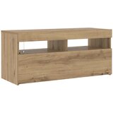 TV ormarić LED boja hrasta 90x35x40 cm konstruirano drvo | shoptok.hr