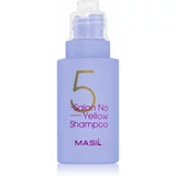 Masil 5 Salon No Yellow vijoličen šampon za nevtralizacijo rumenih odtenkov 50 ml