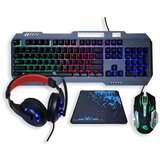 Hitelektro gaming komplet RGB LED računalniška tipkovnica USB miška in slušalke Jx-K9000 Cene