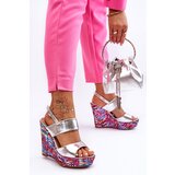 Boto Women's Wedge Sandals Silver Calderia | shoptok.hr