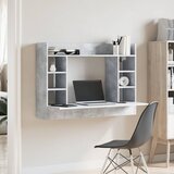  Zidni radni stol siva boja betona 105x48x75cm konstruirano drvo | Eponuda.ba