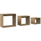  Uklapajući stolići boja hrasta artisan 3 kom konstruirano drvo | shoptok.hr