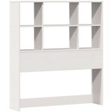 vidaXL Krevet s regalom za knjige bez madraca bijeli 90x200cm borovina | shoptok.hr