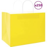  Papirnate vrečke 250 kosov z ročaji rumena 32x22x24 cm, (5000160823) | Shoptok.si