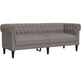 Maison Chic kavč - Sofa - Kanape trosed Chesterfield taupe tkanina, (21726743) Cene