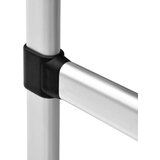 vidaXL Teleskopski garderobni sistem s palicami iz aluminija | Shoptok.si