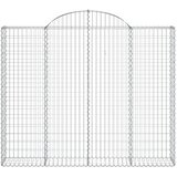  Lučne gabionske košare 5 kom 200x30x160/180cm pocinčano željezo | shoptok.hr