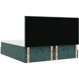 vidaXL Otomanski posteljni okvir z vzmetnicami zelen 160x200 cm žamet, (21611145) | Shoptok.si