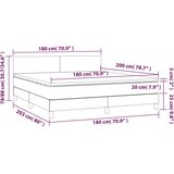  Boxspring - Krevet s oprugama i madracem krem 180x200 cm od umjetne kože - Krema 180 x 200 cm Gladak dizajn | shoptok.hr