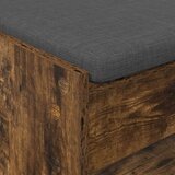  Klupa za hodnik s jastukom Dimljeni Hrast 103 x 38 x 45 cm | shoptok.hr
