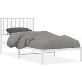 vidaXL Metalni okvir za krevet s uzglavljem bijeli 90x200 cm | shoptok.hr