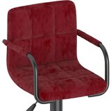  Barski stolac crvena boja vina baršunasti | shoptok.hr