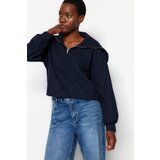 Trendyol Sweatshirt - Dark blue - Regular fit Cene