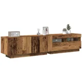 vidaXL TV ormarić s LED svjetlima Artisan hrast 180x35x40 cm