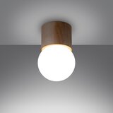 Sollux Bela/v naravni barvi stropna svetilka s steklenim senčilom ø 12 cm Surtur – | Shoptok.si