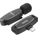 hoco. bežični lavalier mikrofon za iPhone Lightning 8-pin L15 crni | shoptok.hr