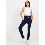 RUE PARIS Sweatpants-LO-DR-LK-239.14-navy blue | Shoptok.si