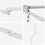  Električni sklopivi okvir tende Bijeli 4 x 2 m Aluminij | Eponuda.com