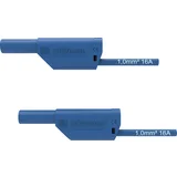 VSFK 8700 / 1 / 100 / BL varnostni merilni kabel 4 mm moški konektor 4 mm moški konektor 100.00 cm modra 1 kos, (20422987)