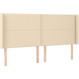  Posteljno vzglavje krem 183x16x118/128 cm blago, (20932137) | Shoptok.si