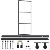  Klizna vrata s priborom ESG staklo i aluminij 76 x 205 cm | Eponuda.ba