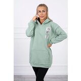 Kesi Hoodie with dark mint patches | shoptok.hr