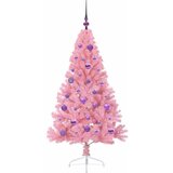 Umjetno predsvijetljeno božićno drvce Ružičasta 150 cm PVC | shoptok.hr