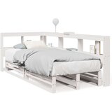  Krevet s regalom za knjige bez madraca bijeli 90x190cm borovina | shoptok.hr