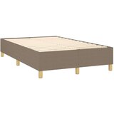  Krevet box spring s madracem LED smeđesivi 120 x 200 cm tkanina | shoptok.hr