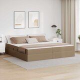 Krevet s madracem i skladištem 2 kom. Boja cappuccina Koža Smeđa 200 x 200 cm | Shoptok.si