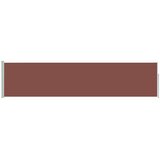  Uvlačiva bočna tenda za terasu 120 x 500 cm smeđa | shoptok.hr
