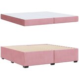  Okvir za krevet s madracem Ružičasta 200 x 200 cm Baršun | shoptok.hr