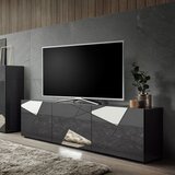 LC Mobili Moderan TV ormari s 3 vrata, sivi sjaj - VITTORIA 202350-03 Cijene