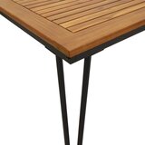  Vrtna garnitura - 5-dijelni vrtni blagovaonski set od bagremovog drva i metala - Dužina stola 140 cm 4 | shoptok.hr