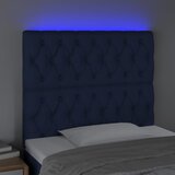  LED uzglavlje plavo 90x7x118/128 cm od tkanine | shoptok.hr