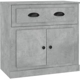  Komoda siva boja betona 70x35,5x67,5 cm od konstruiranog drva | shoptok.hr