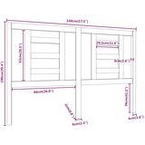  Uzglavlje za krevet 146 x 4 x 100 cm od masivne borovine | Eponuda.com