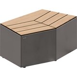 PROCITY Klop KAIRO, VxŠxG 472 x 1067 x 667 mm, brez naslonjala za hrbet, svetli hrast, antracitno sive barve Cene