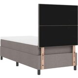 Box spring krevet Sivo-smeđa 90 x 200 cm tkanina | shoptok.hr